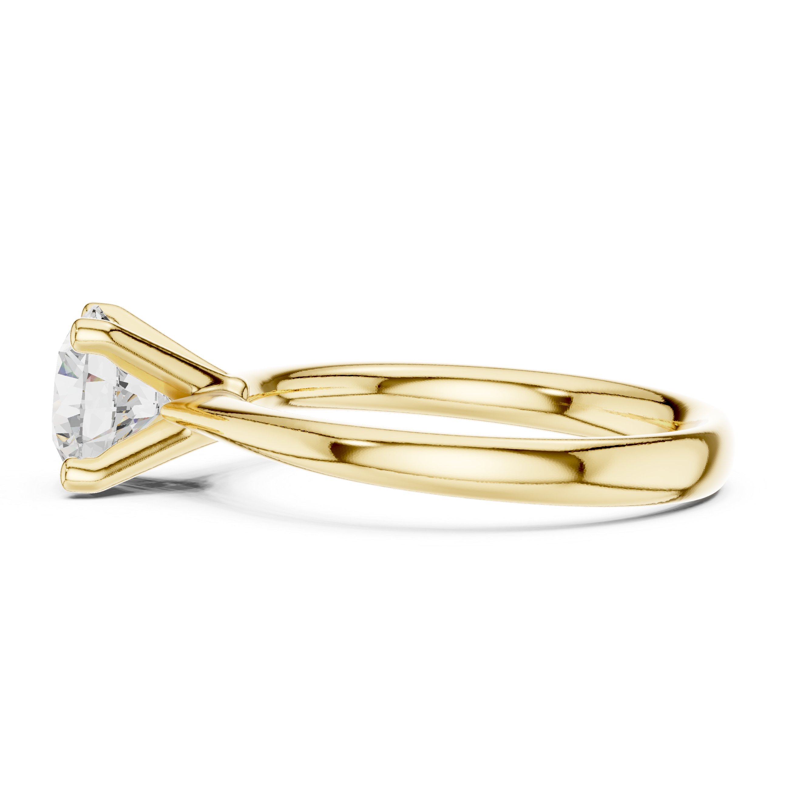 1 Carat Round Cut Lab-Grown Diamond Solitaire Ring in 14K / 18K Gold , VVS1 Clarity – SGL Certified