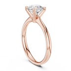 1 Carat Round Cut Lab-Grown Diamond Solitaire Ring in 14K / 18K Gold , VVS1 Clarity – SGL Certified