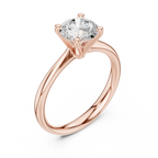 1 Carat Round Cut Lab-Grown Diamond Solitaire Ring in 14K / 18K Gold , VVS1 Clarity – SGL Certified