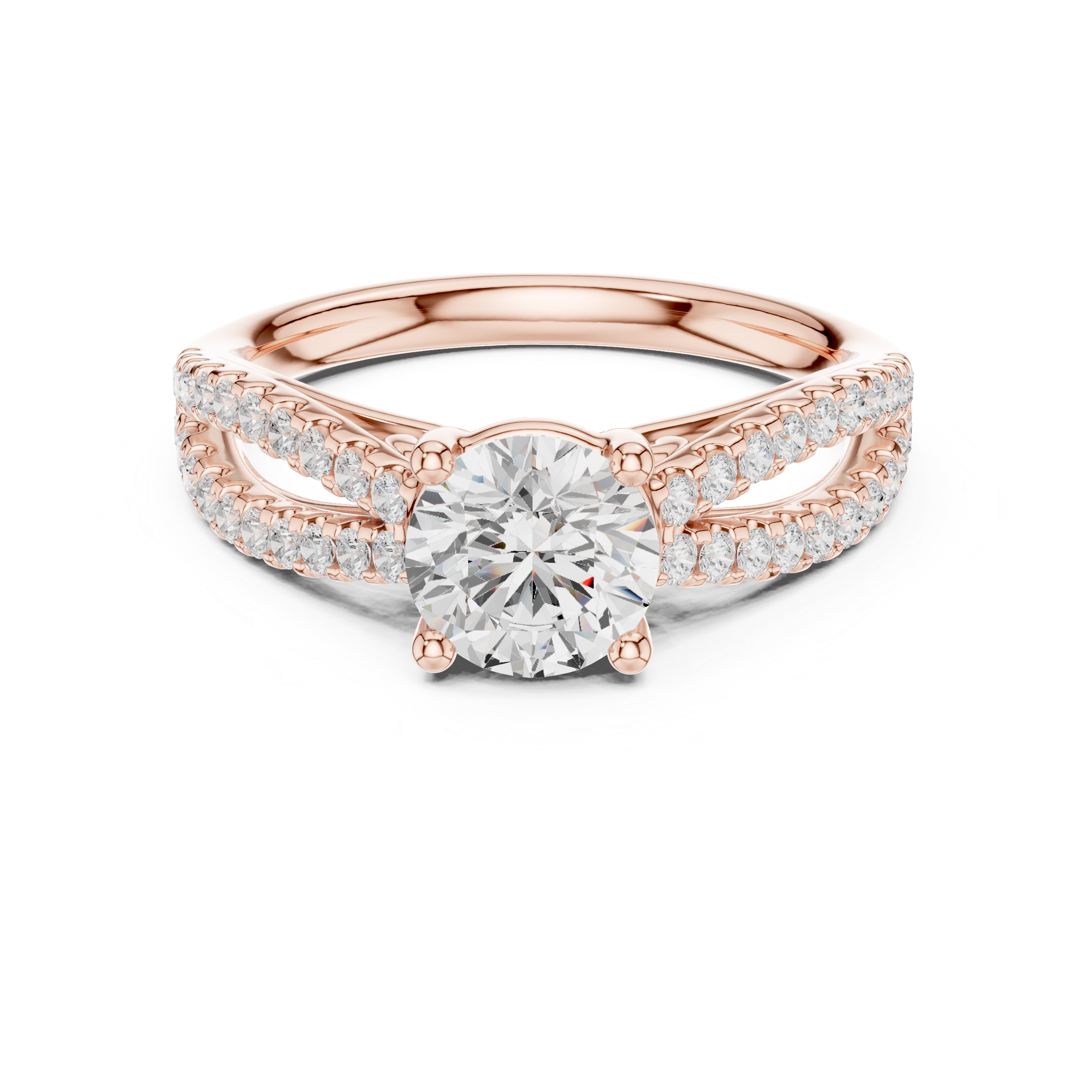 1.30 Carat Round Cut Lab-Grown Diamond Solitaire Ring in 14K / 18K Gold , VVS1 Clarity – SGL Certified