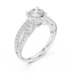 1.30 Carat Round Cut Lab-Grown Diamond Solitaire Ring in 14K / 18K Gold , VVS1 Clarity – SGL Certified