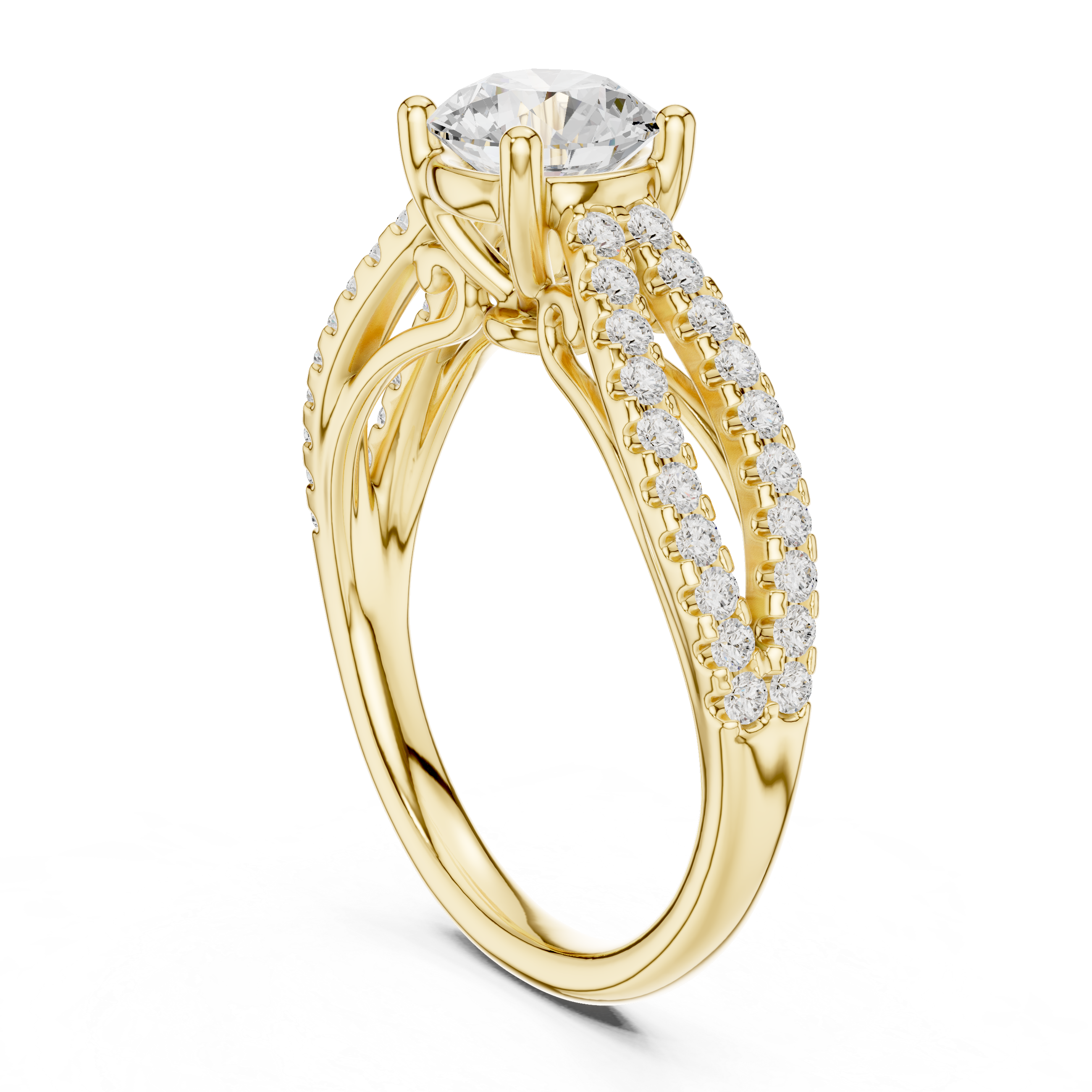 1.30 Carat Round Cut Lab-Grown Diamond Solitaire Ring in 14K / 18K Gold , VVS1 Clarity – SGL Certified