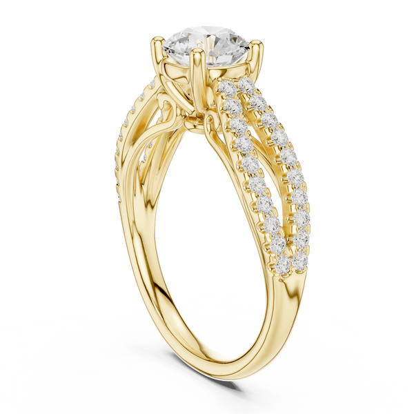 1.30 Carat Round Cut Lab-Grown Diamond Solitaire Ring in 14K / 18K Gold , VVS1 Clarity – SGL Certified