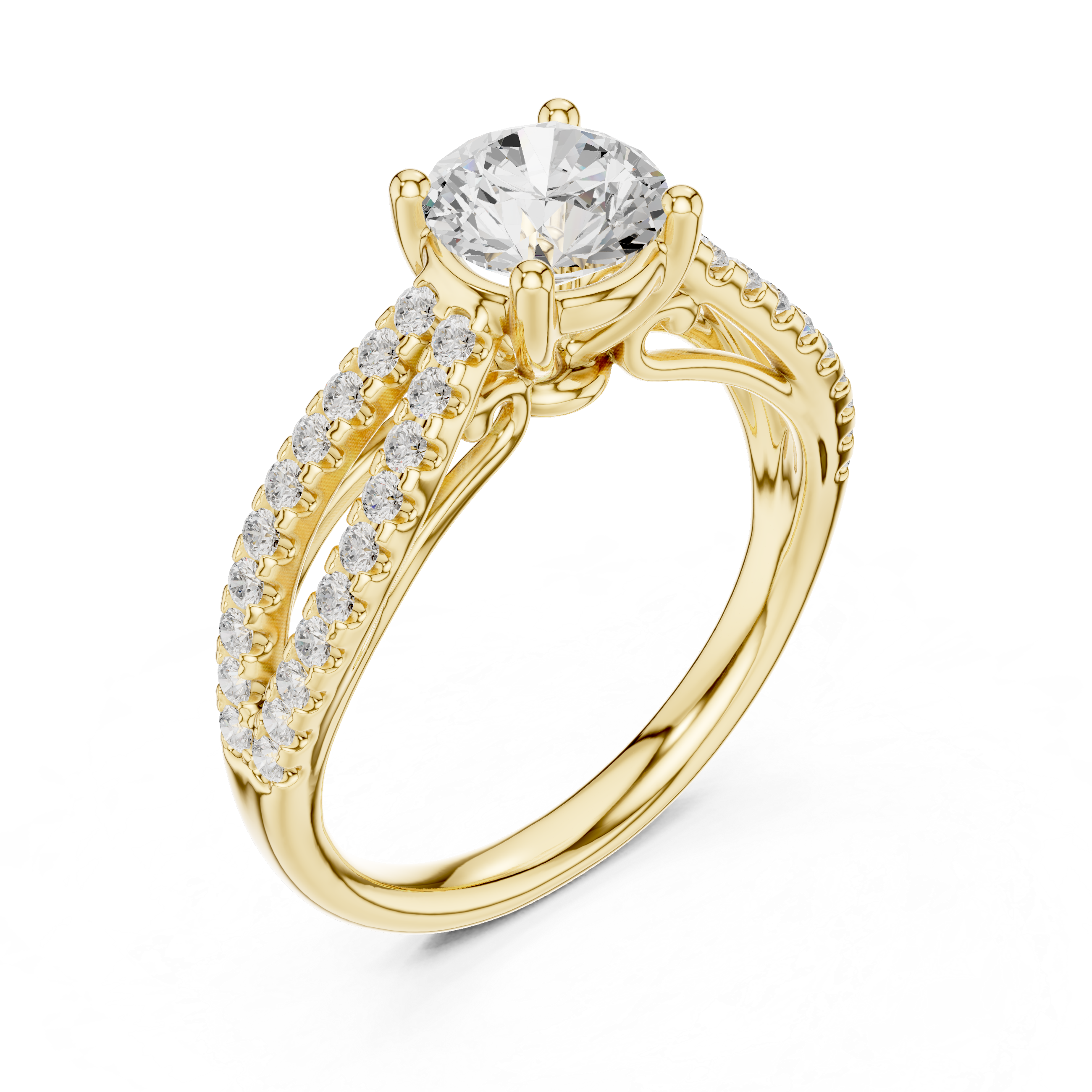 1.30 Carat Round Cut Lab-Grown Diamond Solitaire Ring in 14K / 18K Gold , VVS1 Clarity – SGL Certified