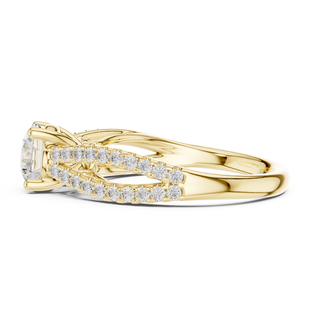 1.30 Carat Round Cut Lab-Grown Diamond Solitaire Ring in 14K / 18K Gold , VVS1 Clarity – SGL Certified