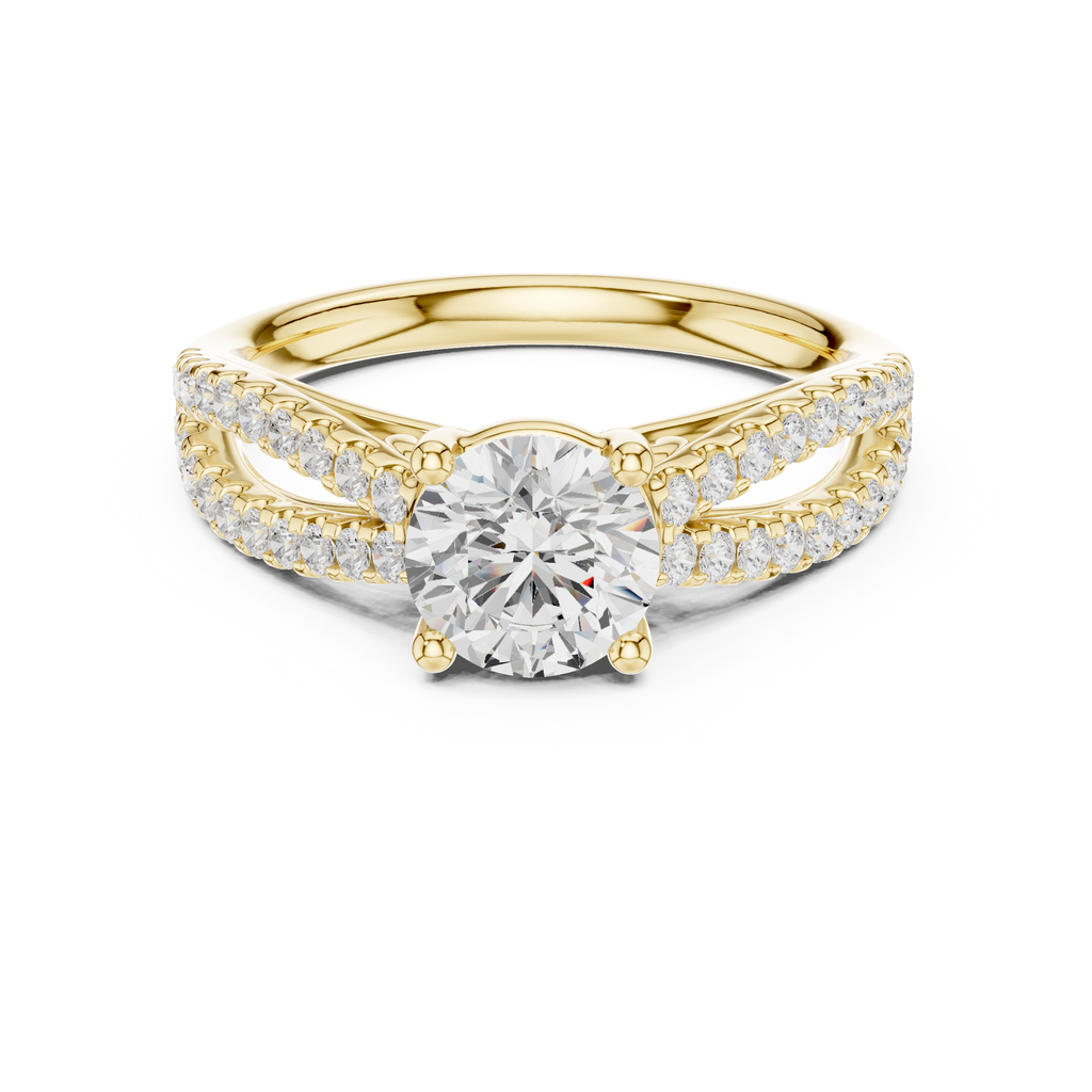 1.30 Carat Round Cut Lab-Grown Diamond Solitaire Ring in 14K / 18K Gold , VVS1 Clarity – SGL Certified