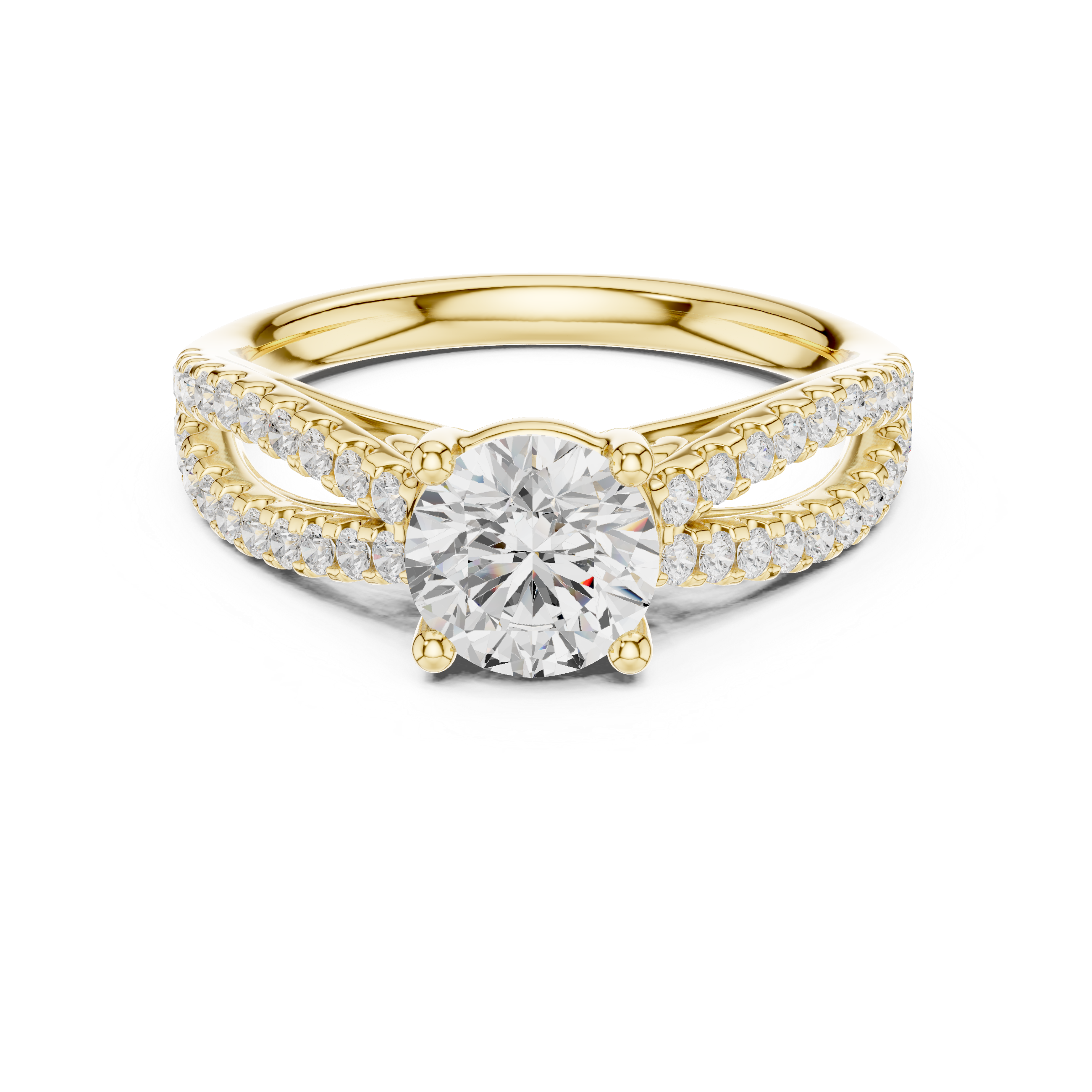 1.30 Carat Round Cut Lab-Grown Diamond Solitaire Ring in 14K / 18K Gold , VVS1 Clarity – SGL Certified