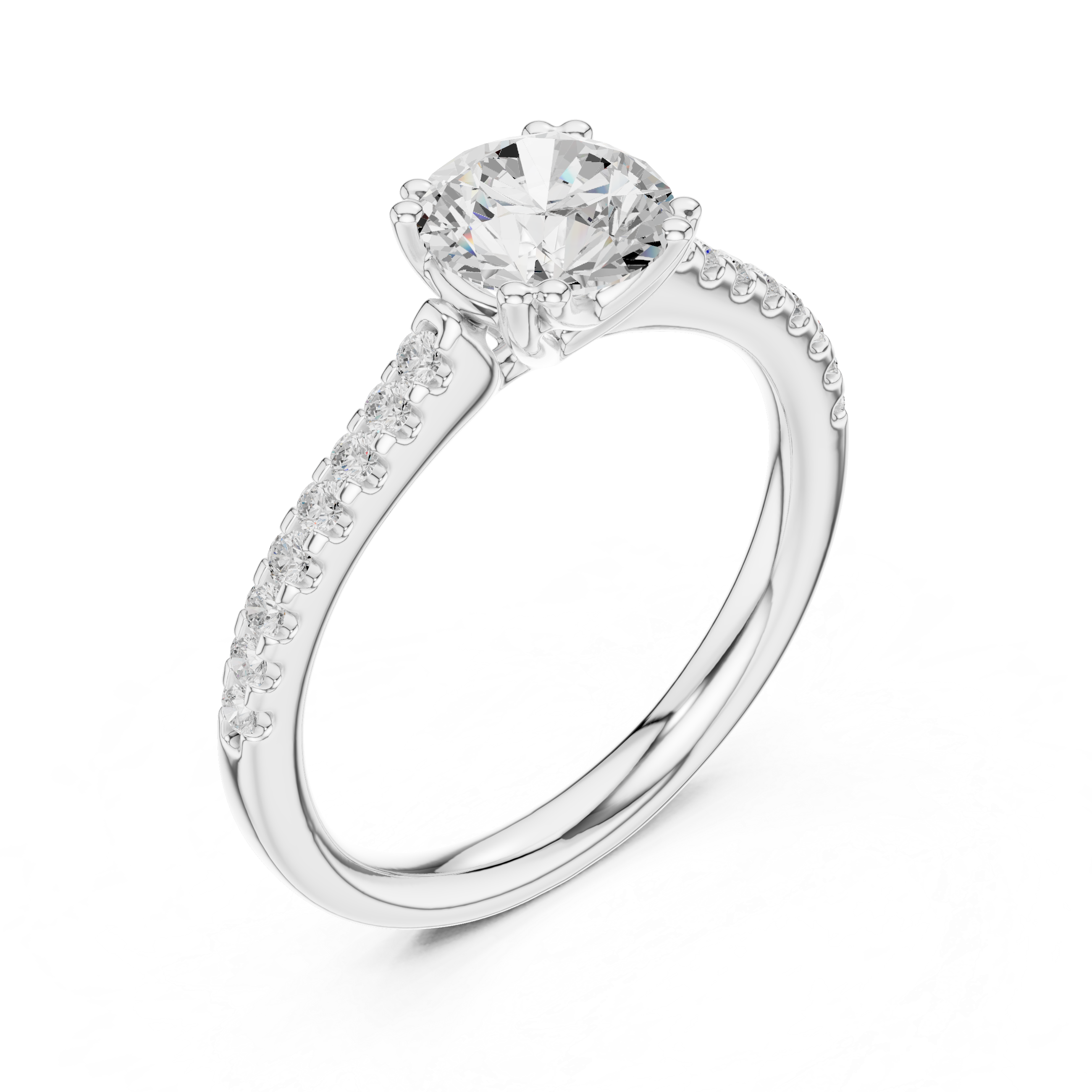 1.25 Carat Round Cut Lab-Grown Diamond Solitaire Ring in 14K / 18K Gold , VVS1 Clarity – SGL Certified