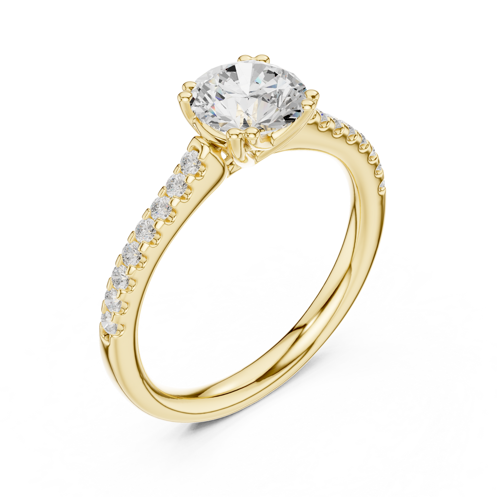 1.25 Carat Round Cut Lab-Grown Diamond Solitaire Ring in 14K / 18K Gold , VVS1 Clarity – SGL Certified