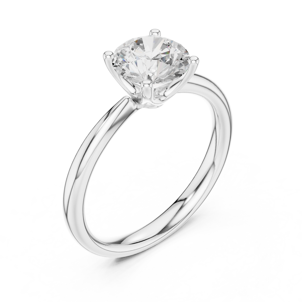 1.40 Carat Round Cut Lab-Grown Diamond Solitaire Ring in 14K / 18K Gold , VVS1 Clarity – SGL Certified