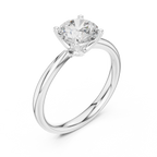 1.40 Carat Round Cut Lab-Grown Diamond Solitaire Ring in 14K / 18K Gold , VVS1 Clarity – SGL Certified