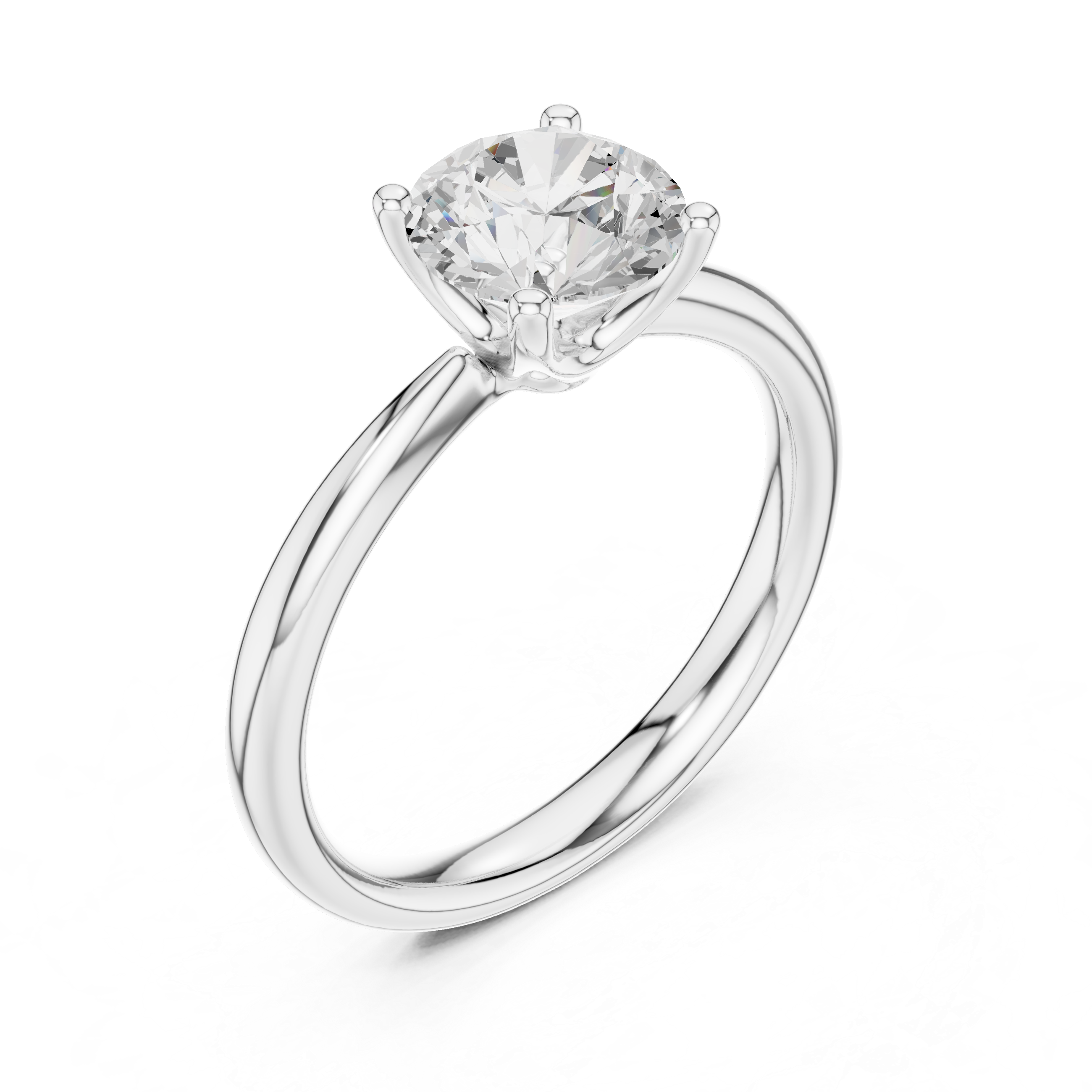 1.40 Carat Round Cut Lab-Grown Diamond Solitaire Ring in 14K / 18K Gold , VVS1 Clarity – SGL Certified