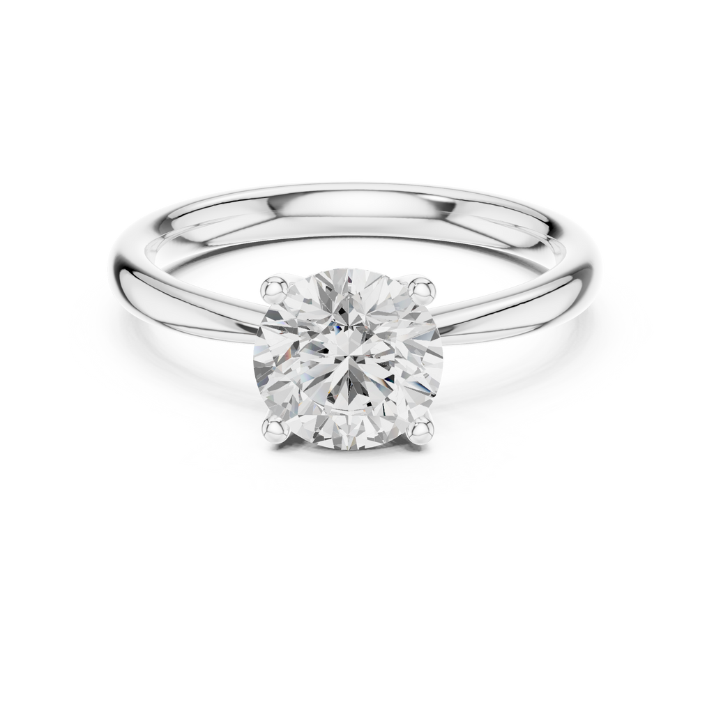 1.40 Carat Round Cut Lab-Grown Diamond Solitaire Ring in 14K / 18K Gold , VVS1 Clarity – SGL Certified