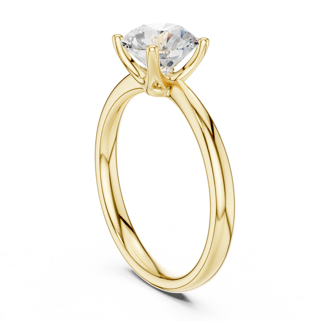 1.40 Carat Round Cut Lab-Grown Diamond Solitaire Ring in 14K / 18K Gold , VVS1 Clarity – SGL Certified