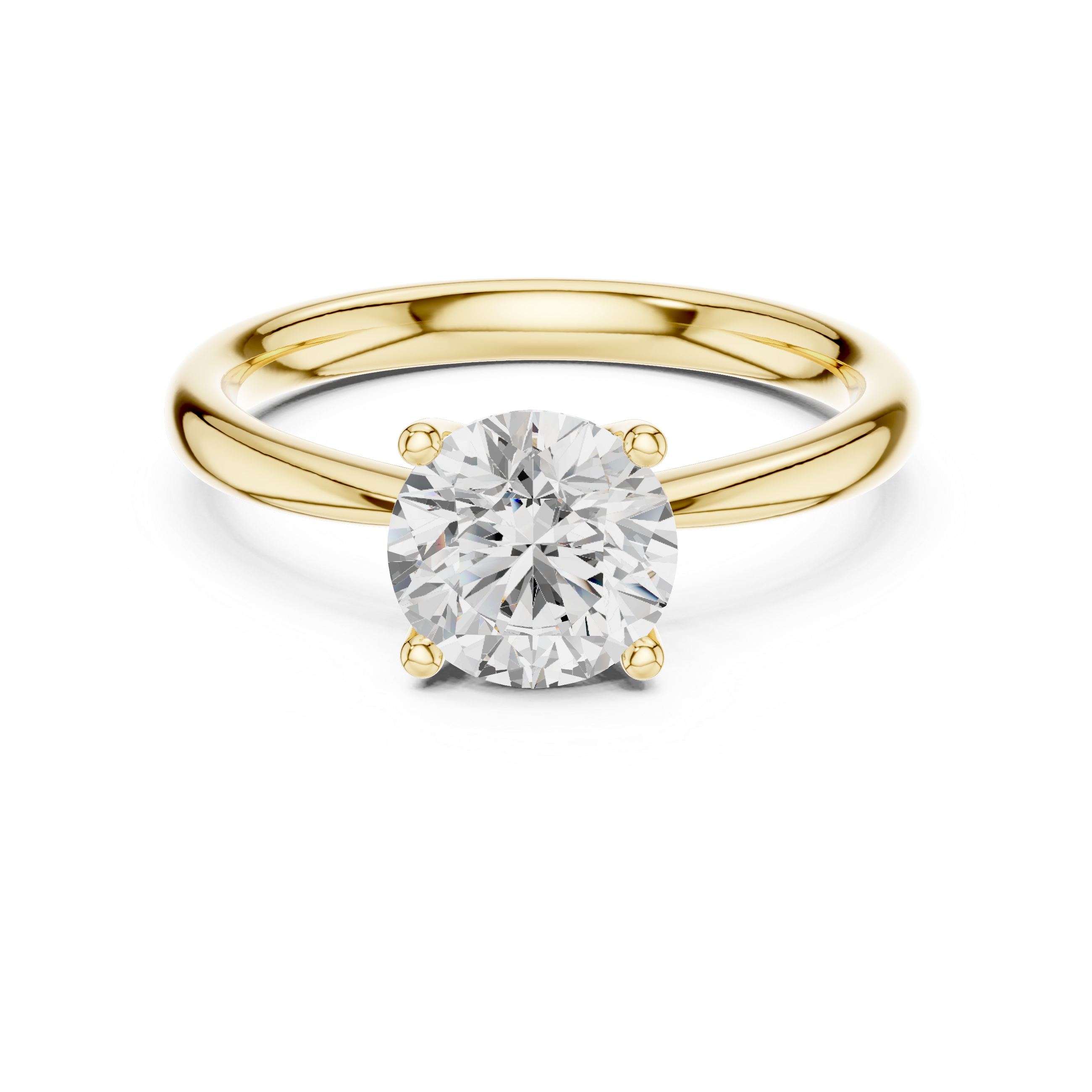 1.40 Carat Round Cut Lab-Grown Diamond Solitaire Ring in 14K / 18K Gold , VVS1 Clarity – SGL Certified