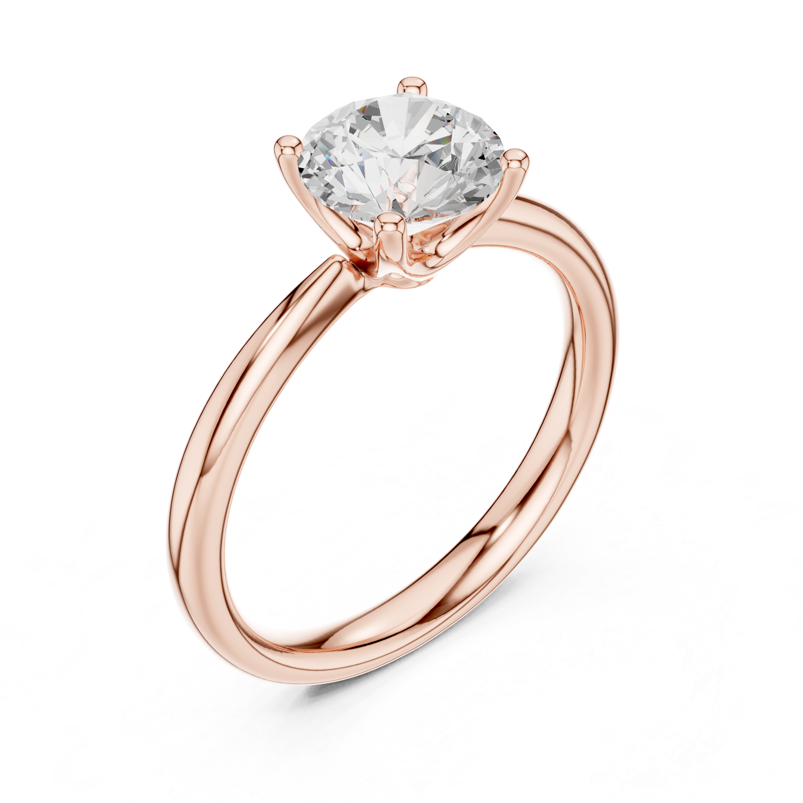 1.40 Carat Round Cut Lab-Grown Diamond Solitaire Ring in 14K / 18K Gold , VVS1 Clarity – SGL Certified