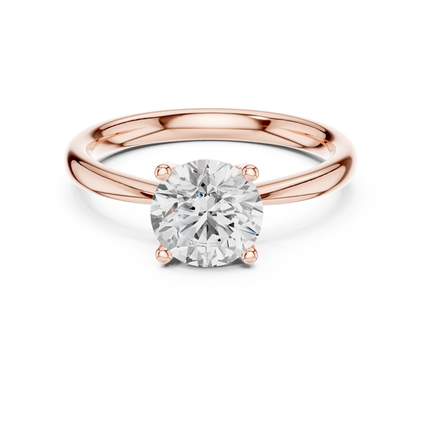 1.40 Carat Round Cut Lab-Grown Diamond Solitaire Ring in 14K / 18K Gold , VVS1 Clarity – SGL Certified