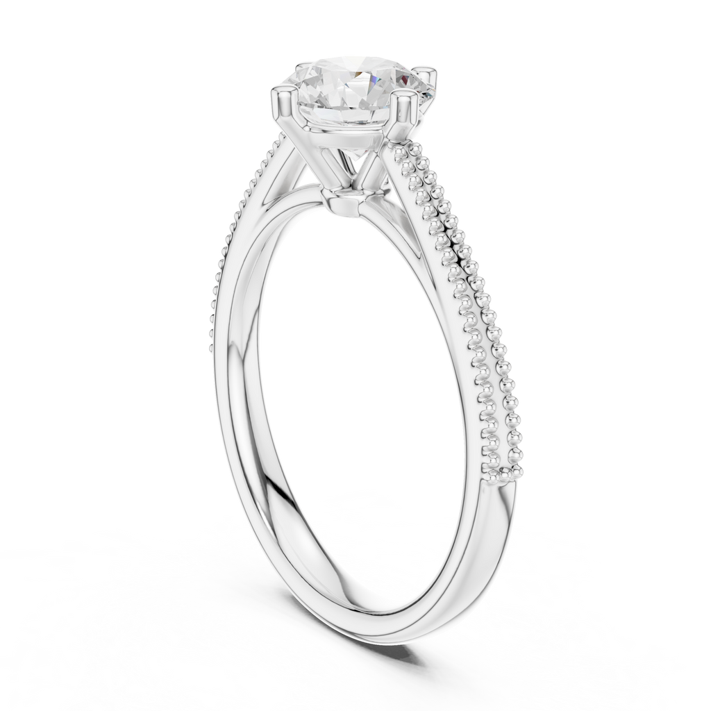 0.75 Carat Round Cut Lab-Grown Diamond Solitaire Ring in 14K / 18K Gold , VVS1 Clarity – SGL Certified