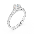 0.75 Carat Round Cut Lab-Grown Diamond Solitaire Ring in 14K / 18K Gold , VVS1 Clarity – SGL Certified