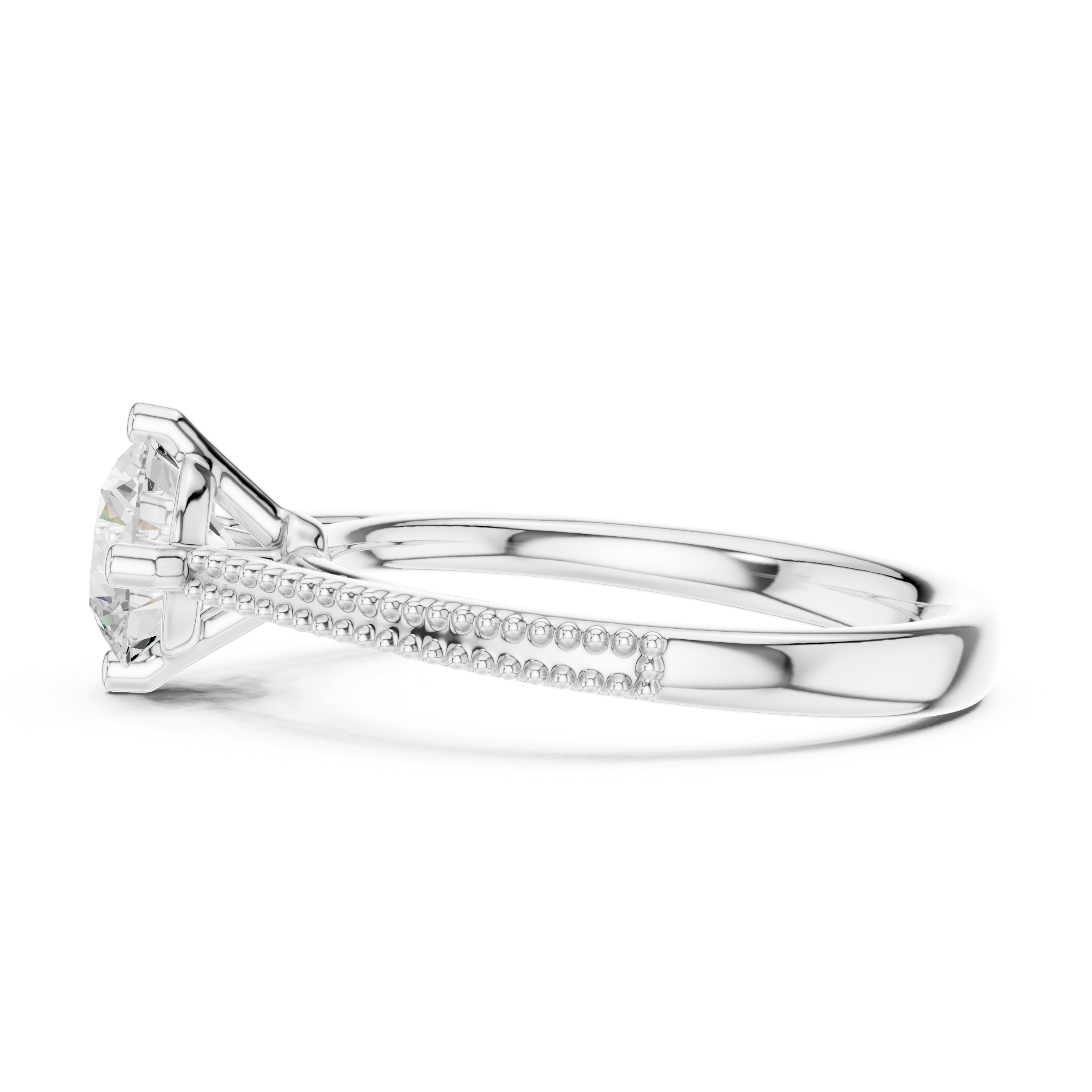 0.75 Carat Round Cut Lab-Grown Diamond Solitaire Ring in 14K / 18K Gold , VVS1 Clarity – SGL Certified