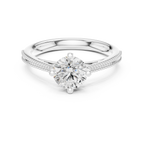 0.75 Carat Round Cut Lab-Grown Diamond Solitaire Ring in 14K / 18K Gold , VVS1 Clarity – SGL Certified