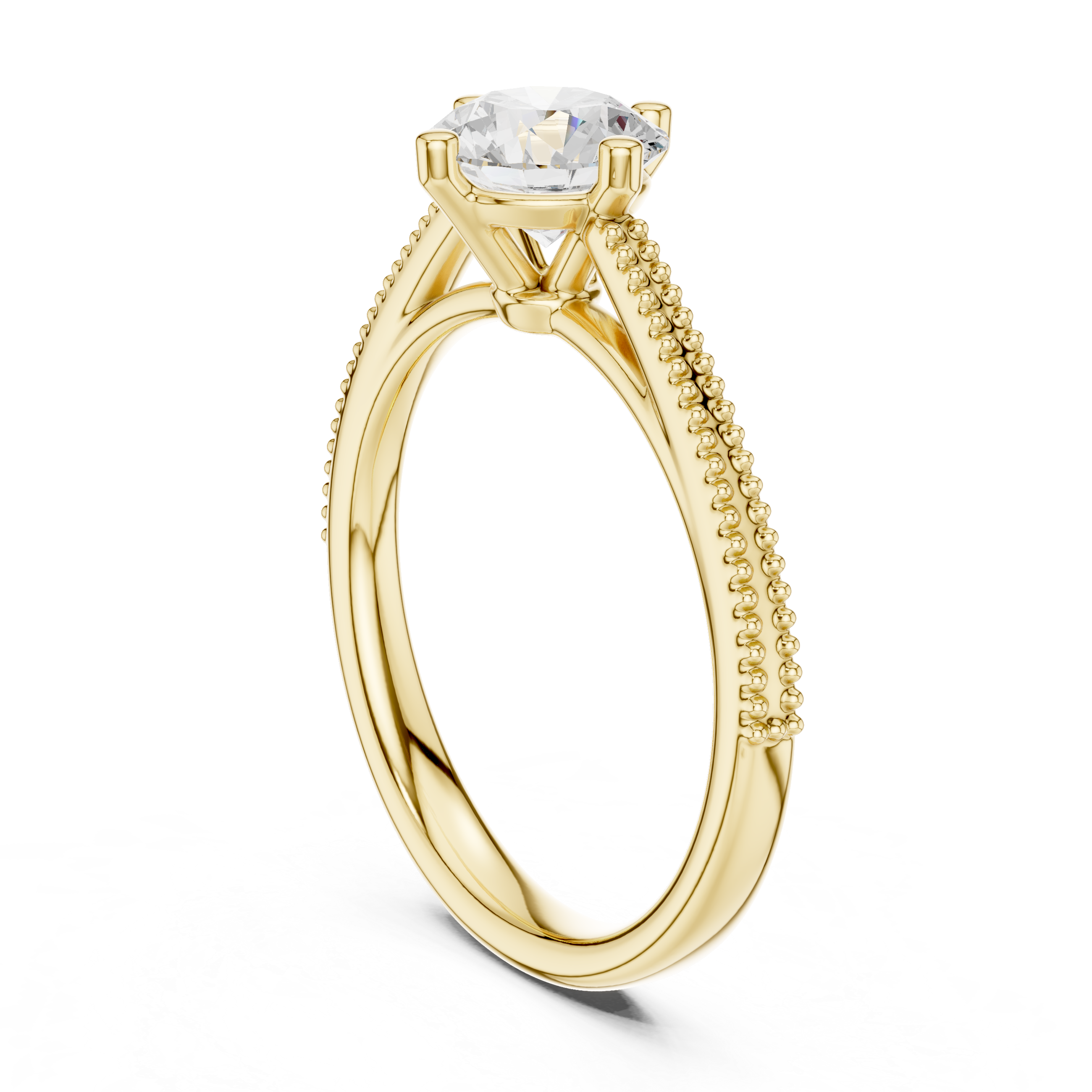 0.75 Carat Round Cut Lab-Grown Diamond Solitaire Ring in 14K / 18K Gold , VVS1 Clarity – SGL Certified