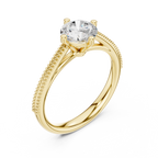 0.75 Carat Round Cut Lab-Grown Diamond Solitaire Ring in 14K / 18K Gold , VVS1 Clarity – SGL Certified