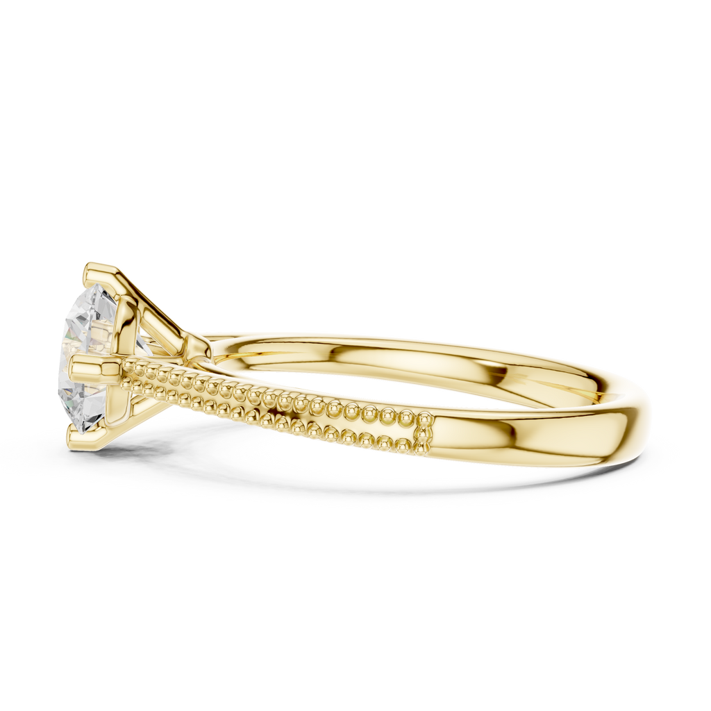 0.75 Carat Round Cut Lab-Grown Diamond Solitaire Ring in 14K / 18K Gold , VVS1 Clarity – SGL Certified