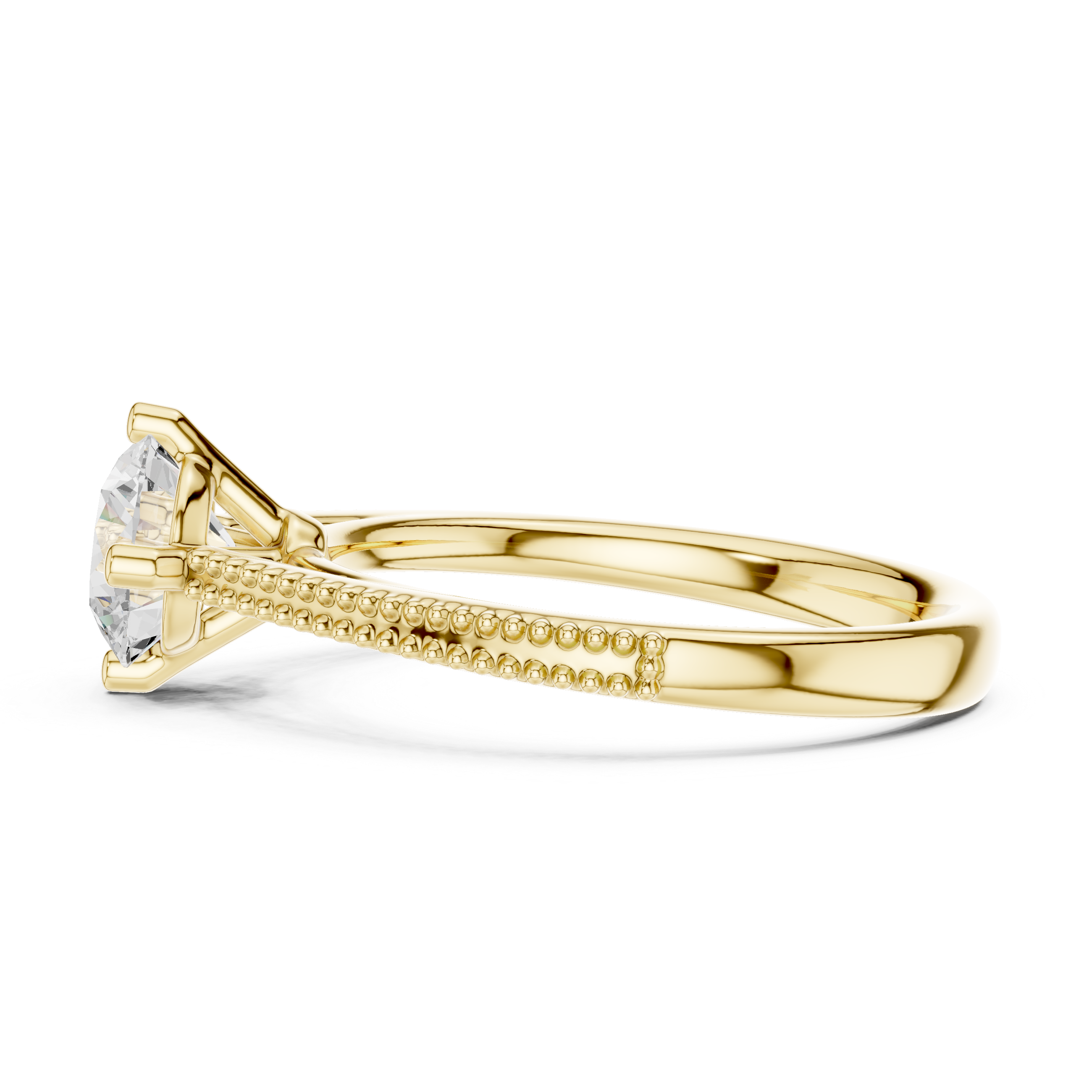 0.75 Carat Round Cut Lab-Grown Diamond Solitaire Ring in 14K / 18K Gold , VVS1 Clarity – SGL Certified
