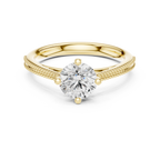 0.75 Carat Round Cut Lab-Grown Diamond Solitaire Ring in 14K / 18K Gold , VVS1 Clarity – SGL Certified