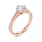 0.75 Carat Round Cut Lab-Grown Diamond Solitaire Ring in 14K / 18K Gold , VVS1 Clarity – SGL Certified