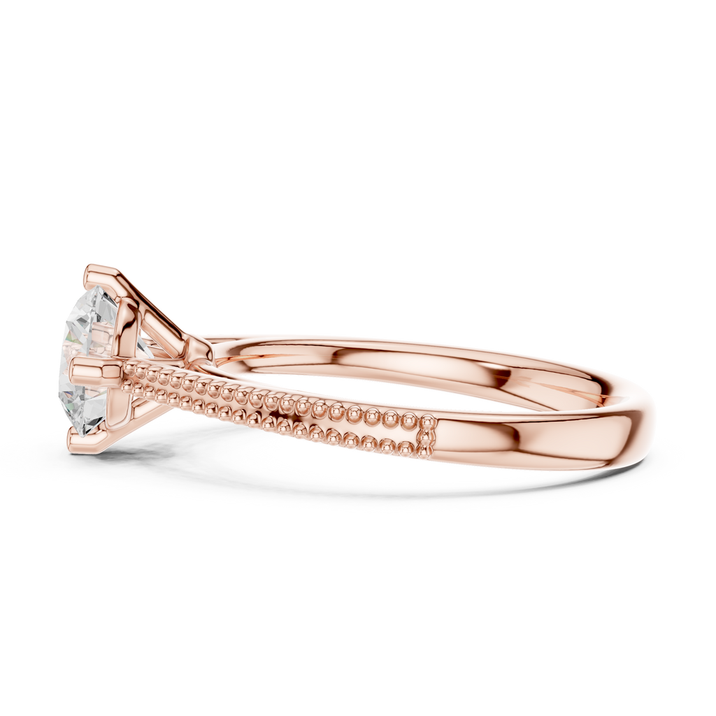 0.75 Carat Round Cut Lab-Grown Diamond Solitaire Ring in 14K / 18K Gold , VVS1 Clarity – SGL Certified