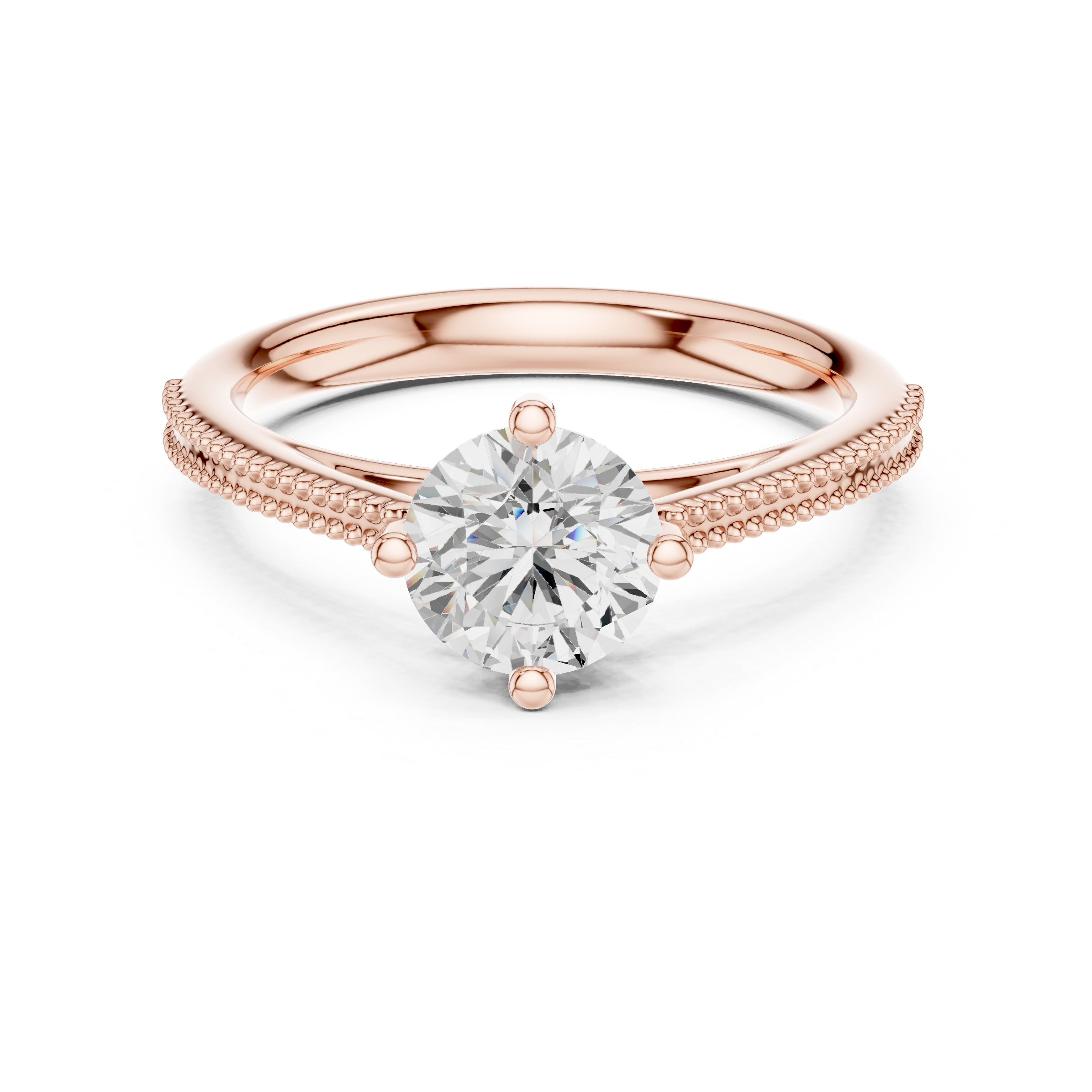 0.75 Carat Round Cut Lab-Grown Diamond Solitaire Ring in 14K / 18K Gold , VVS1 Clarity – SGL Certified