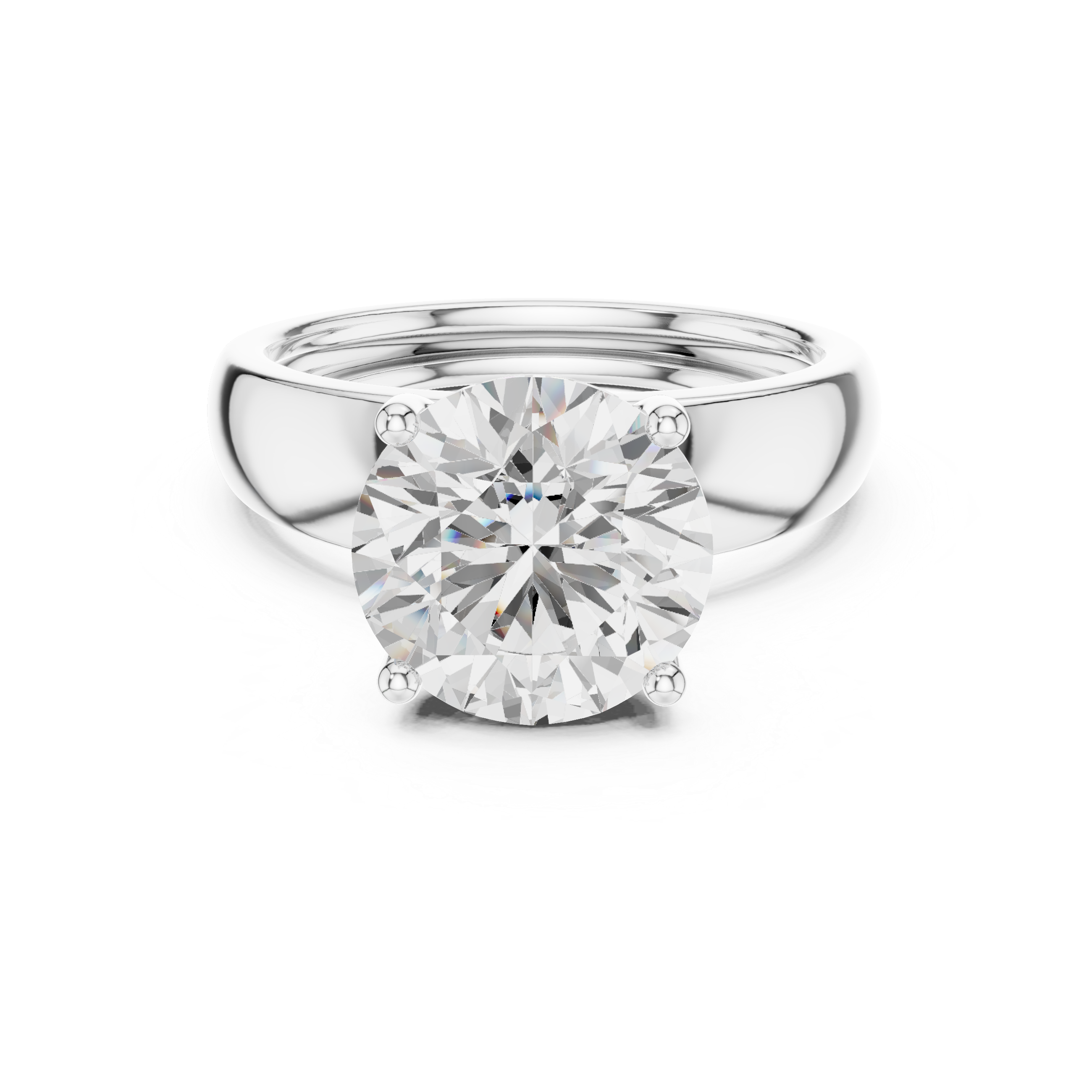 1.50 Carat Round Cut Lab-Grown Diamond Solitaire Ring in 14K / 18K Gold , VVS1 Clarity – SGL Certified
