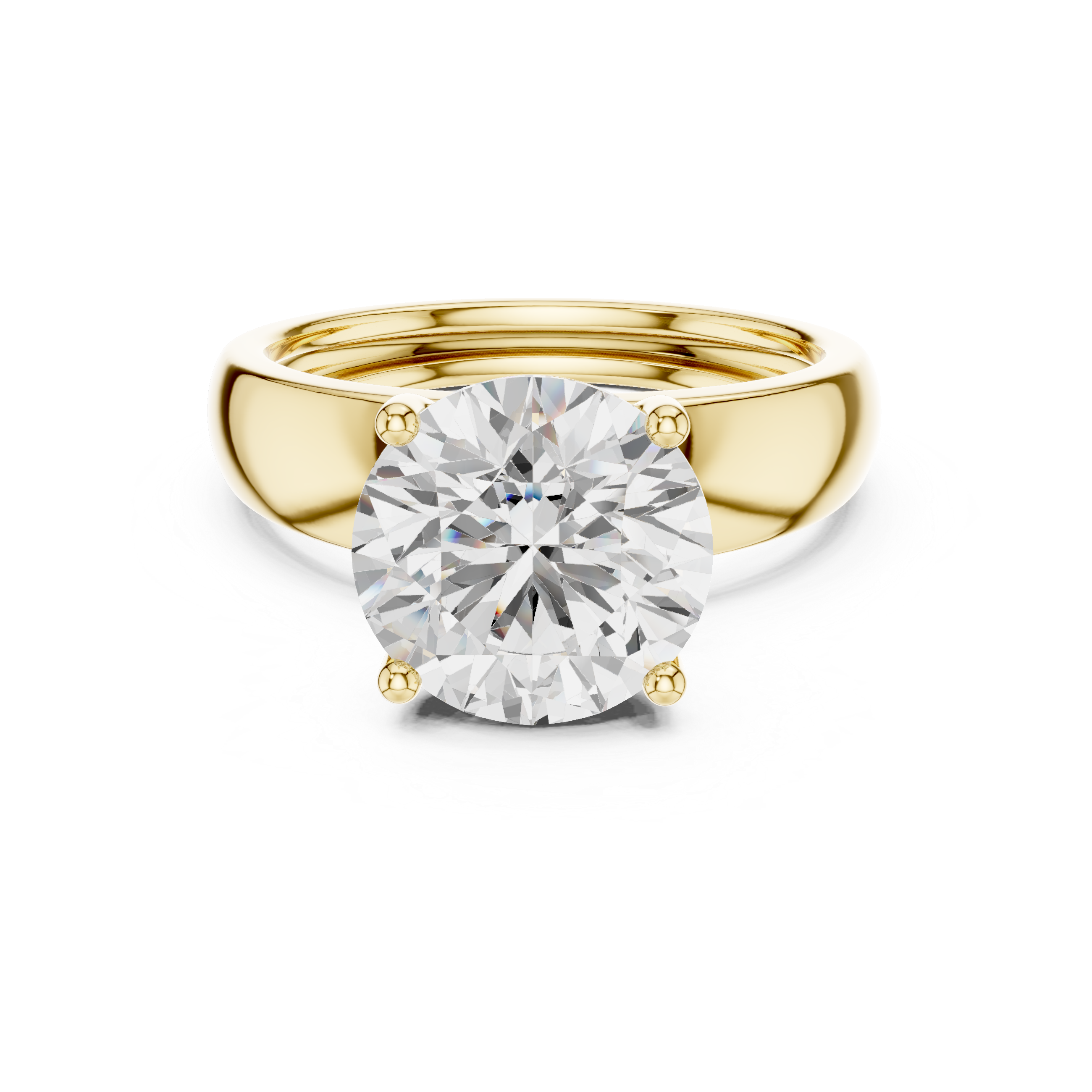 1.50 Carat Round Cut Lab-Grown Diamond Solitaire Ring in 14K / 18K Gold , VVS1 Clarity – SGL Certified