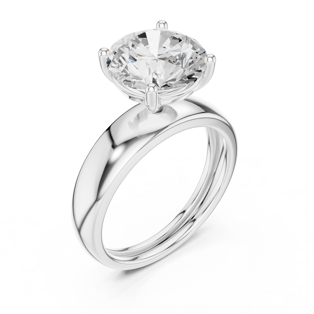1.50 Carat Round Cut Lab-Grown Diamond Solitaire Ring in 14K / 18K Gold , VVS1 Clarity – SGL Certified