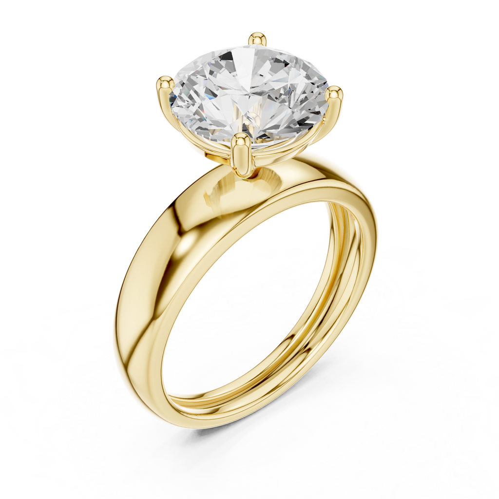 1.50 Carat Round Cut Lab-Grown Diamond Solitaire Ring in 14K / 18K Gold , VVS1 Clarity – SGL Certified