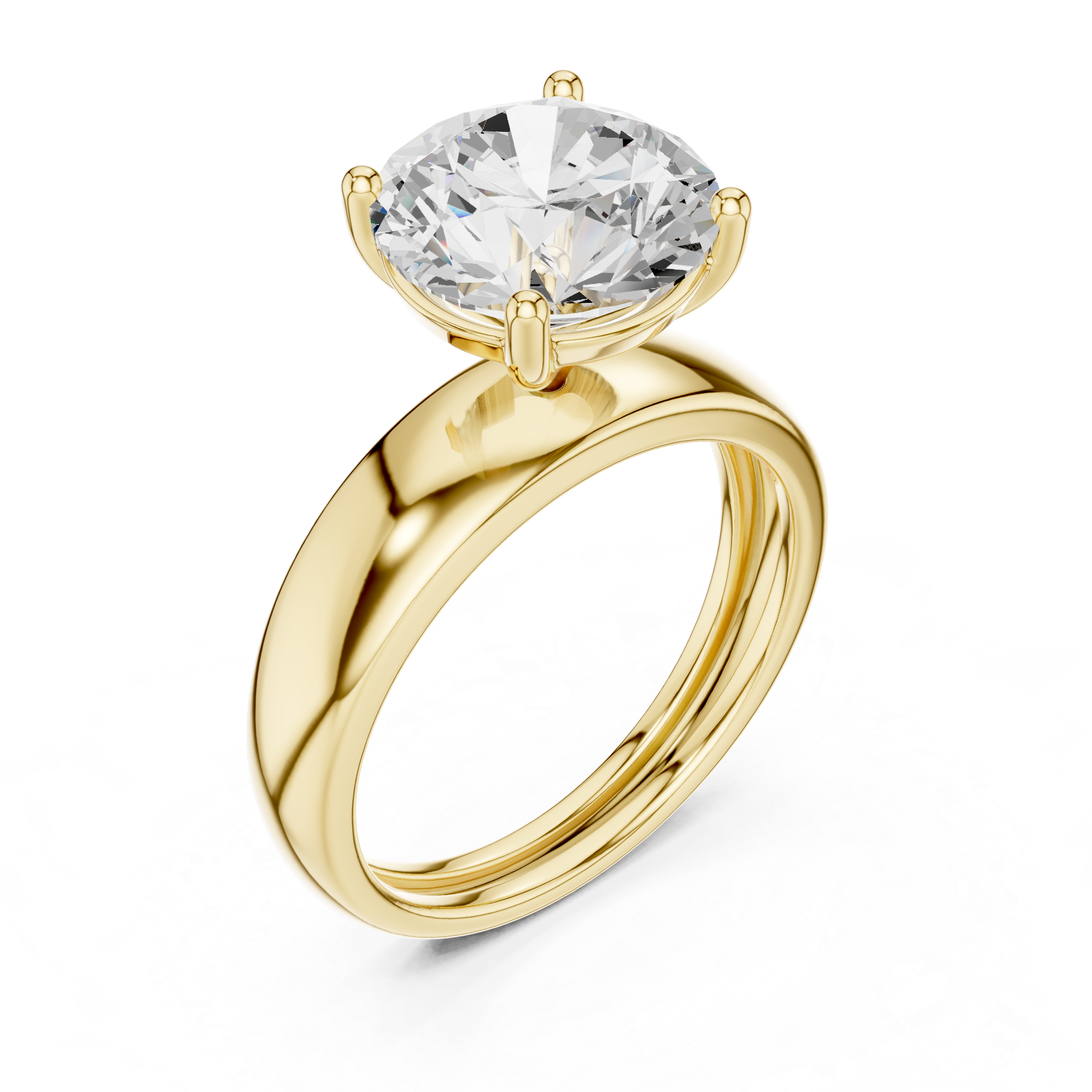 1.50 Carat Round Cut Lab-Grown Diamond Solitaire Ring in 14K / 18K Gold , VVS1 Clarity – SGL Certified