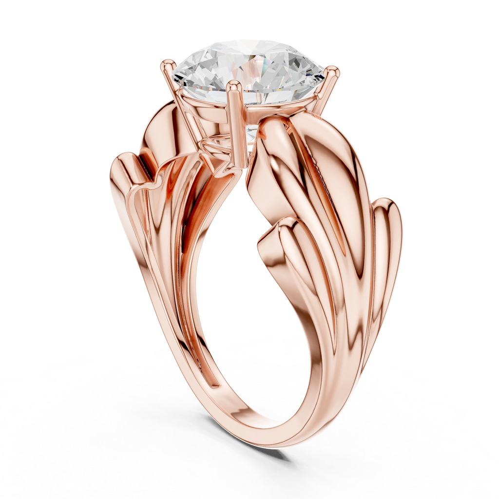 2.50 Carat Round Cut Lab-Grown Diamond Solitaire Ring in 14K / 18K Gold , VVS1 Clarity – SGL Certified