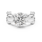 2.50 Carat Round Cut Lab-Grown Diamond Solitaire Ring in 14K / 18K Gold , VVS1 Clarity – SGL Certified