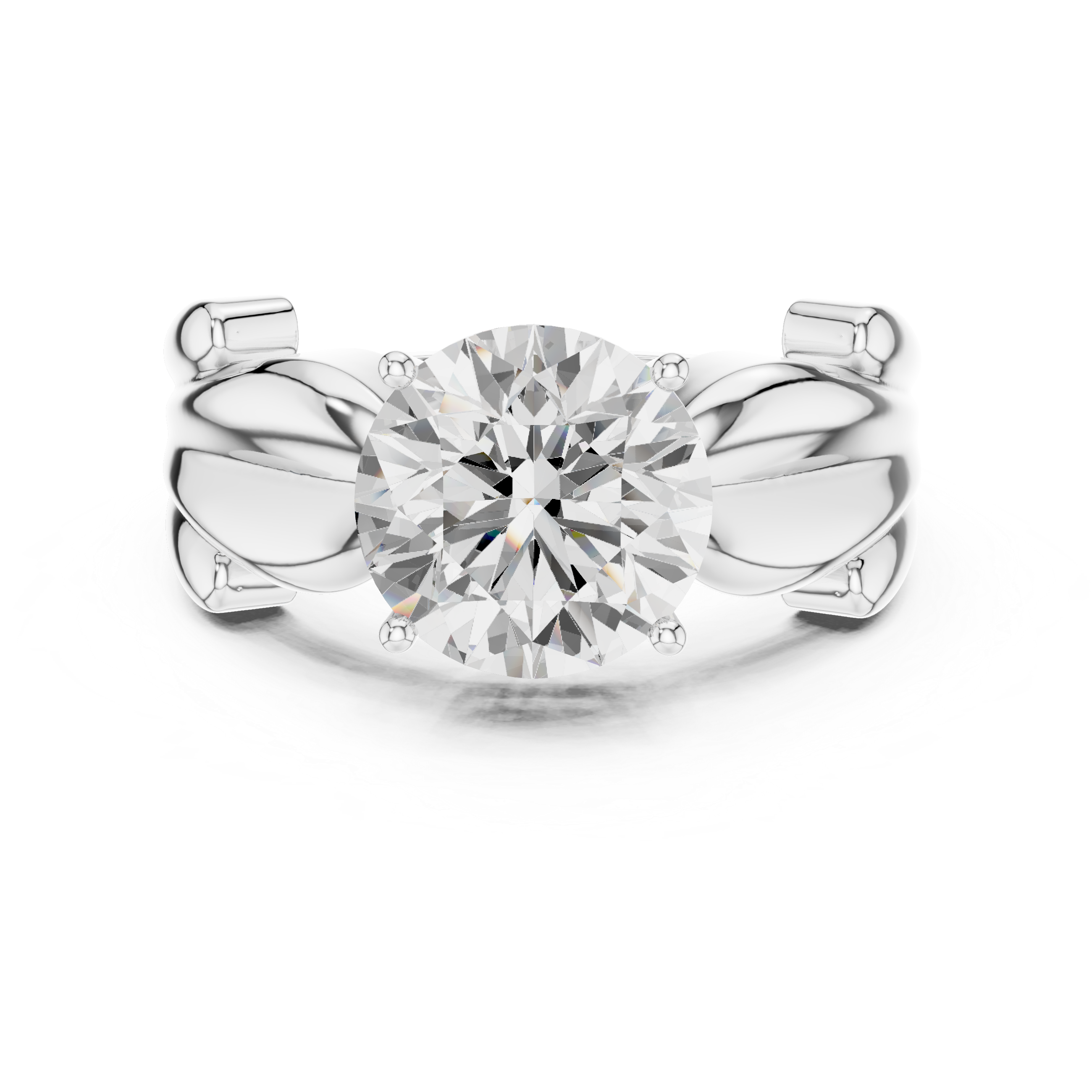 2.50 Carat Round Cut Lab-Grown Diamond Solitaire Ring in 14K / 18K Gold , VVS1 Clarity – SGL Certified