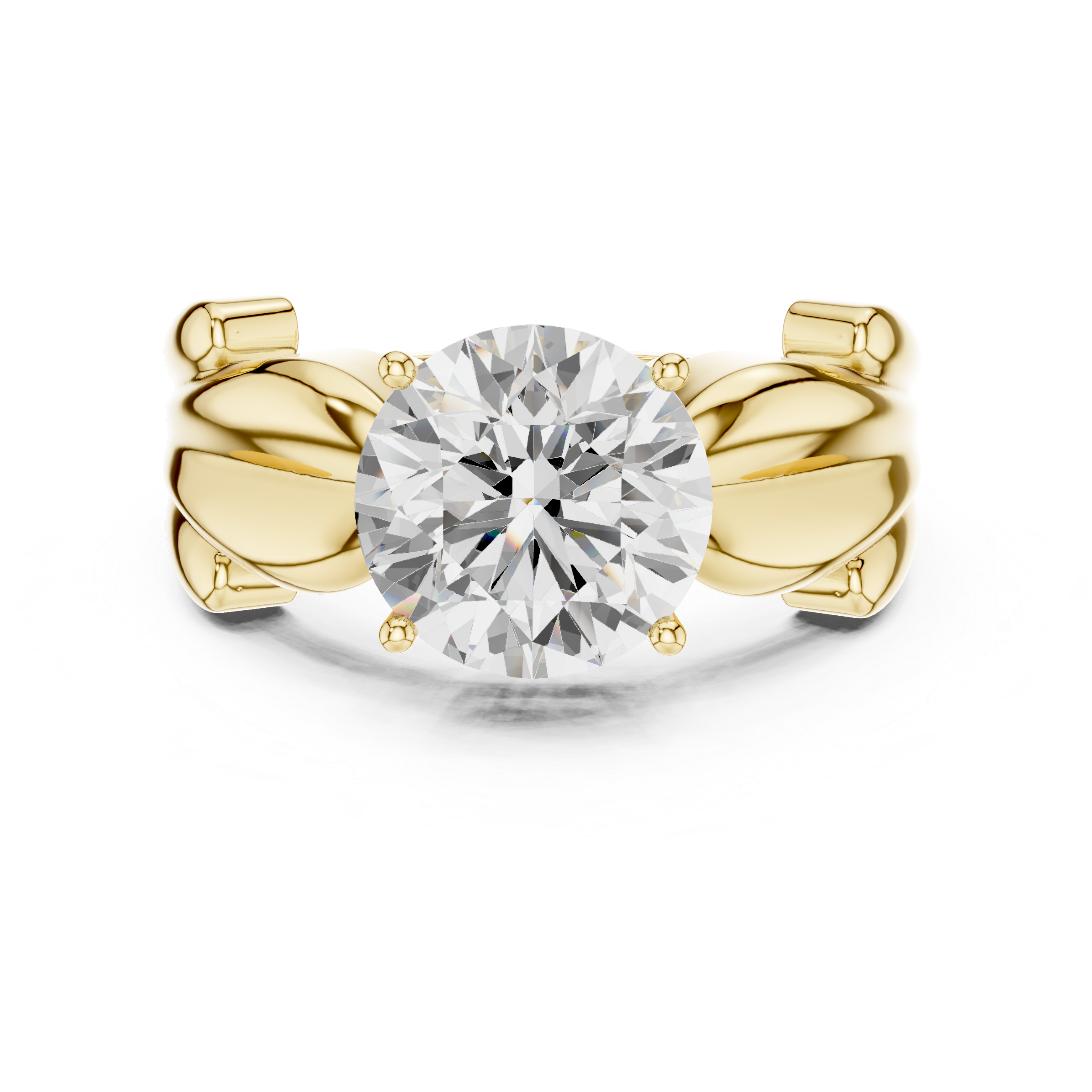 2.50 Carat Round Cut Lab-Grown Diamond Solitaire Ring in 14K / 18K Gold , VVS1 Clarity – SGL Certified