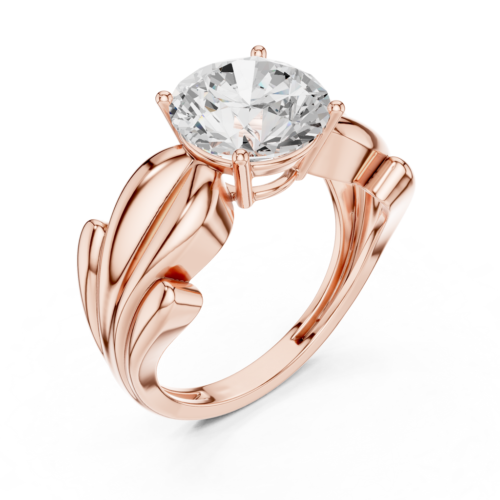 2.50 Carat Round Cut Lab-Grown Diamond Solitaire Ring in 14K / 18K Gold , VVS1 Clarity – SGL Certified