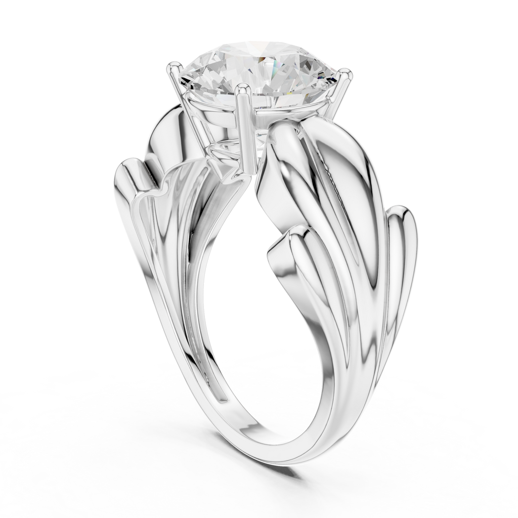 2.50 Carat Round Cut Lab-Grown Diamond Solitaire Ring in 14K / 18K Gold , VVS1 Clarity – SGL Certified