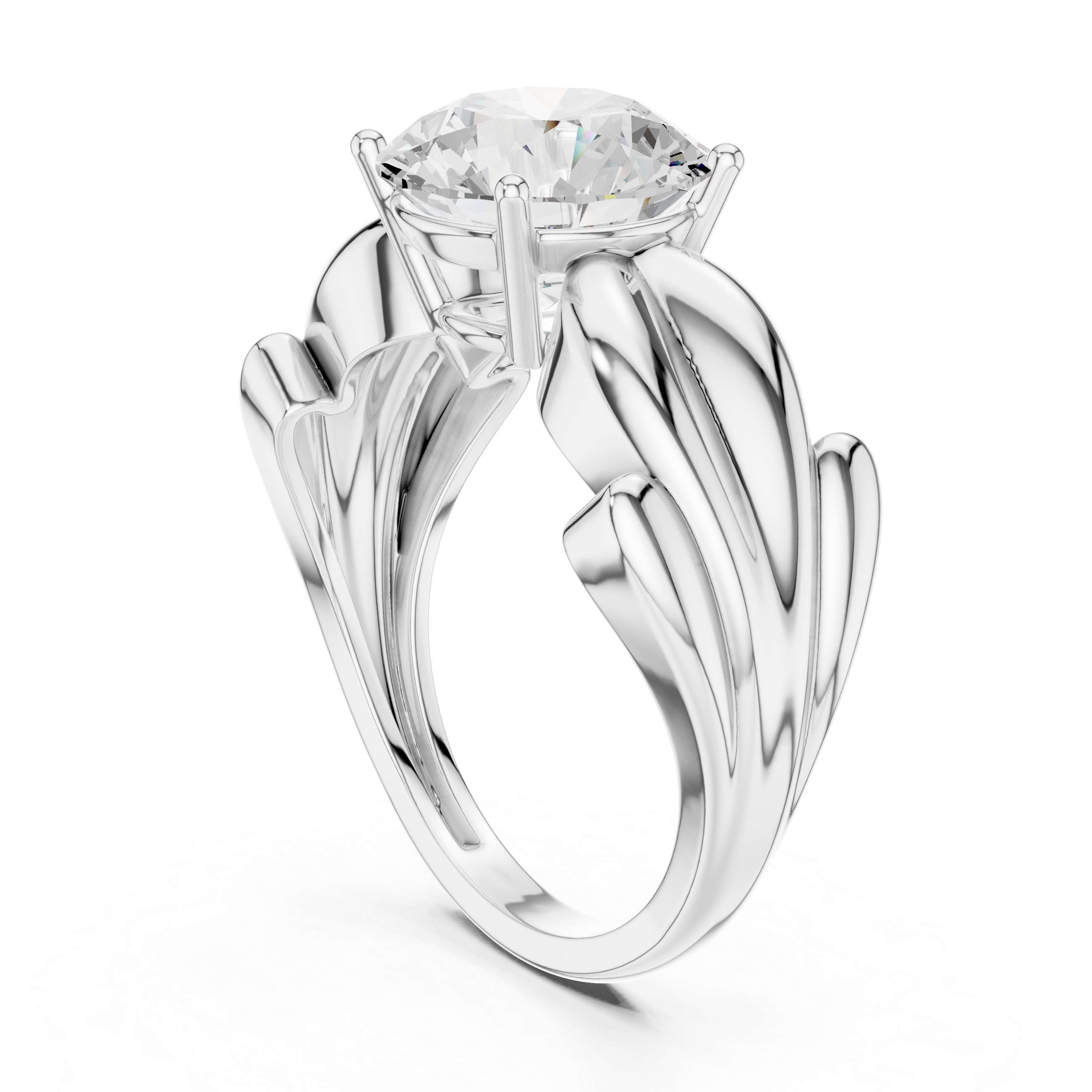 2.50 Carat Round Cut Lab-Grown Diamond Solitaire Ring in 14K / 18K Gold , VVS1 Clarity – SGL Certified