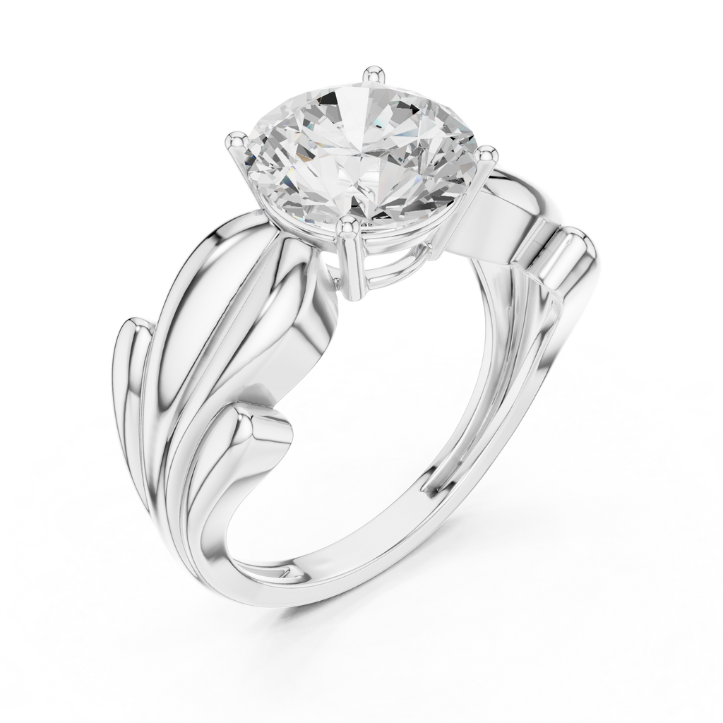 2.50 Carat Round Cut Lab-Grown Diamond Solitaire Ring in 14K / 18K Gold , VVS1 Clarity – SGL Certified