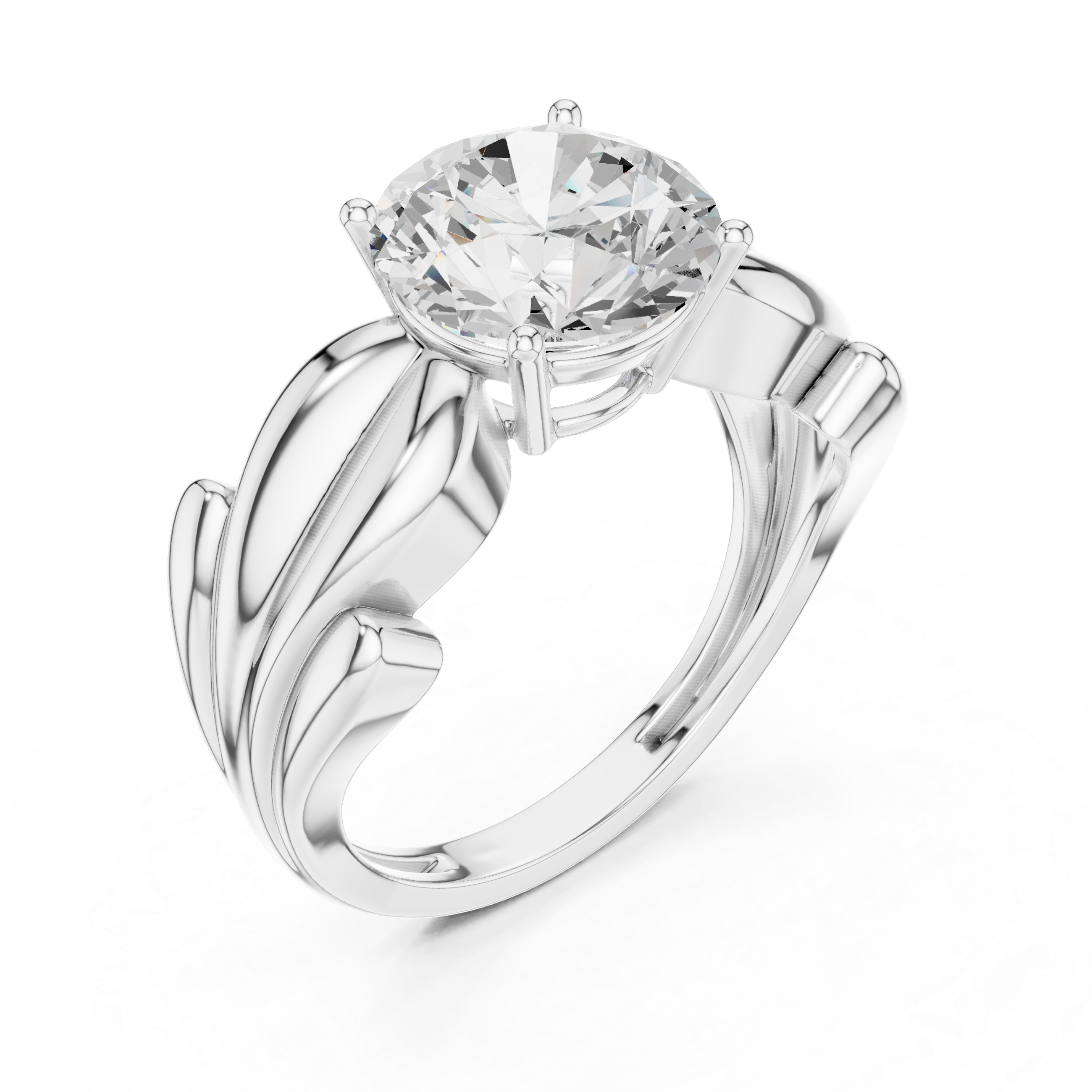 2.50 Carat Round Cut Lab-Grown Diamond Solitaire Ring in 14K / 18K Gold , VVS1 Clarity – SGL Certified