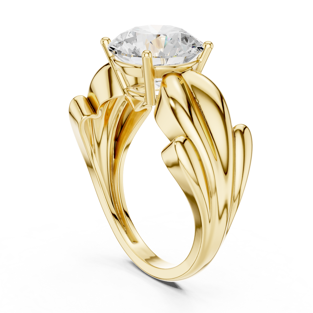 2.50 Carat Round Cut Lab-Grown Diamond Solitaire Ring in 14K / 18K Gold , VVS1 Clarity – SGL Certified