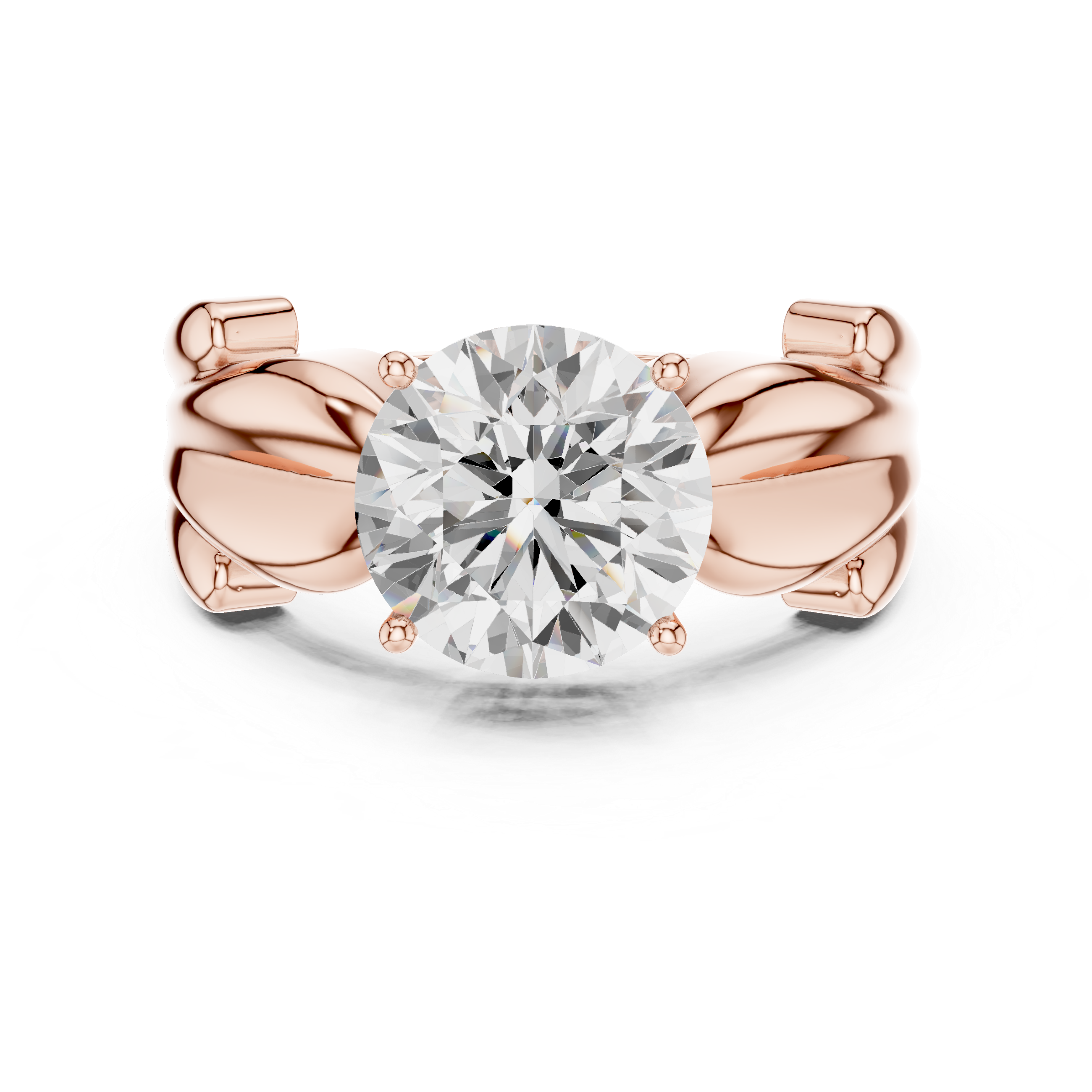 2.50 Carat Round Cut Lab-Grown Diamond Solitaire Ring in 14K / 18K Gold , VVS1 Clarity – SGL Certified