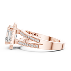 2.50 Carat Asscher Cut Lab-Grown Diamond Solitaire Engagement Ring